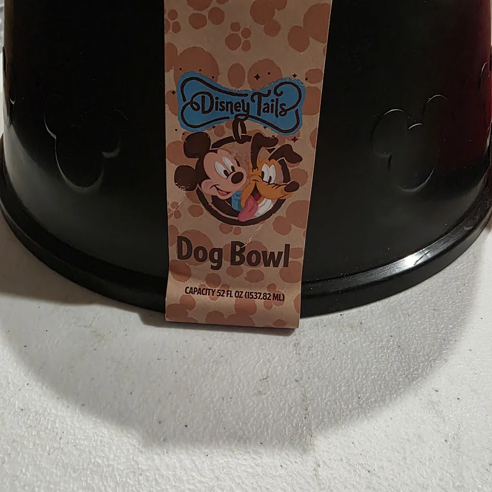Disney Tails Dog Bowl Black